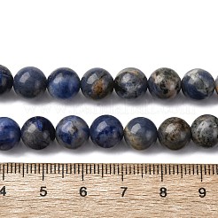 Природный содалит бисер нитей G-R015-B01-8mm