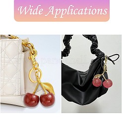 2 шт. подвески из прозрачной смолы вишневого цвета 2 цвета&nbsp;RESI-CJ0004-59