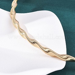 Ожерелья из крученой железной цепочки толщиной 6.5 мм&nbsp;NJEW-G163-01KCG