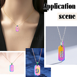 9 шт. 9 стиля вакуумного покрытия PVD из нержавеющей стали 304 подвески&nbsp;STAS-UN0024-06