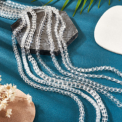 7 нить 7 вида прозрачных стеклянных бусин&nbsp;GLAA-TA0002-73