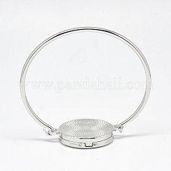 Медные браслеты из латунного рассеивателя BJEW-Q691-07