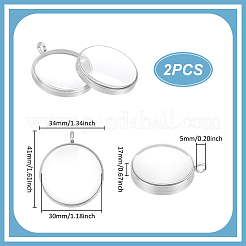 2 шт. подвеска-медальон из нержавеющей стали 304&nbsp;STAS-UN0064-13P