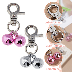8 шт. 2 цвета латунный колокольчик подвеска для питомца украшение&nbsp;HJEW-FH00175