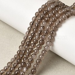 Природный дымчатый кварц нитей бисера&nbsp;G-B167-A09-4mm