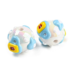 Ручная роспись акрилом с эмалевыми бусинами&nbsp;MACR-K354-18A