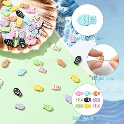 45 шт. 9-цветные бусины из сплава&nbsp;FIND-CJ0003-26