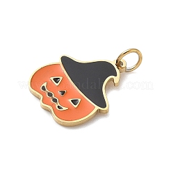 Подвески из нержавеющей стали 304 с эмалью на тему Хэллоуина&nbsp;LS-STAS-Z164-03G-09