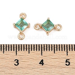 Латунные паве стеклянные ромбовидные звенья соединительные подвески&nbsp;X1-GLAA-Q088-001B