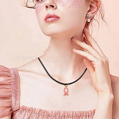 Наборы для самостоятельного изготовления подвески из эмалевого сплава и вощеного полиэфирного шнура&nbsp;DIY-YW0011-74