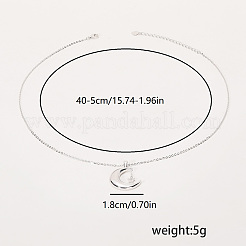 Латунные ожерелья с подвесками в виде звезд и луны для повседневной работы и отдыха&nbsp;AB4538