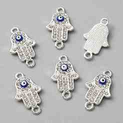 Подвески из сплава и страза&nbsp;FIND-WH0147-30S