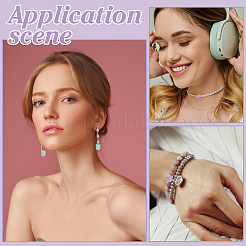 100 шт. непрозрачные акриловые бусины с УФ-покрытием&nbsp;SACR-ME0001-05