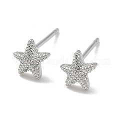 Латунные серьги-гвоздики для женщин&nbsp;EJEW-F403-03P