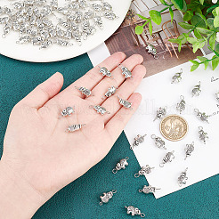 100 шт. подвески-соединители в виде слона из сплава в тибетском стиле&nbsp;FIND-AR0003-07