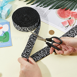 10 ярд нейлоновой жаккардовой широкой эластичной ленты из тигровой кожи&nbsp;OCOR-HS0001-01A