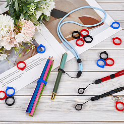 3 шт. 3-цветные нейлоновые шнурки для шеи&nbsp;DIY-GF0008-34C