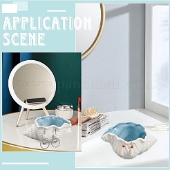 Керамическая тарелка для украшений с морской тематикой&nbsp;AJEW-WH20033-01B