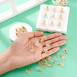 36 шт. 9-х цветные хрустальные люстры ручной работы в технике лэмпворк&nbsp;PALLOY-TA00157