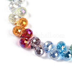 Стеклянные бусины с гальваническим покрытием &nbsp;EGLA-B009-01A