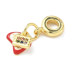 Латунные эмалированные европейские подвески с подвесками&nbsp;KK-I355-22G-01