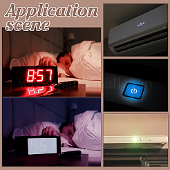 Прямоугольные светодиодные наклейки для домашних животных&nbsp;LS-STIC-WH0045-01B