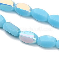 Гальванические непрозрачные стеклянные бусины&nbsp;EGLA-H112-06-HR06