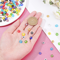 200 шт. 10-цветные нити бусин лэмпворк ручной работы&nbsp;LAMP-NB0001-56