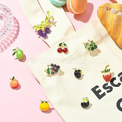 10 шт. 10 шт. эмалевых булавки с изображением фруктов&nbsp;JEWB-CJ0001-78