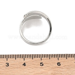 Латунные манжеты с открытыми кольцами&nbsp;RJEW-C157-01P