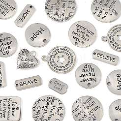 30шт 15 стиля подвески из сплава в тибетском стиле&nbsp;TIBEP-FS0001-40