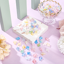 300 шт. прозрачные акриловые бусины градиентного цвета&nbsp;OACR-HY0001-25