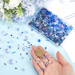 Прозрачные стеклянные бусины смешанного стиля&nbsp;GLAA-SC0002-17D