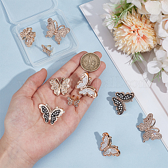 10 шт. 5 стиля пластиковых стразовых подвесных украшений для стетоскопа&nbsp;HJEW-OC00063