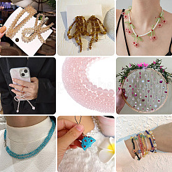 6 нити 6 стилей стеклянных бусин нити&nbsp;EGLA-TA0013-21B