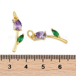 Стойки обшивки латунь микро проложить Циркон подвеску&nbsp;KK-R166-09G-06