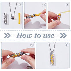 2 шт. 2 стиля из нержавеющей стали диффузор эфирного масла подвеска ожерелье для женщин&nbsp;NJEW-WR0001-04A