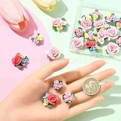 20 шт. 5 стиля фарфоровых кабошонов ручной работы&nbsp;PORC-YW0001-19