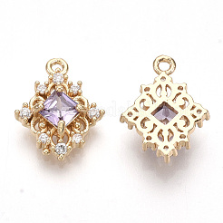 Золотые тона латунные подвески&nbsp;GLAA-R212-16C