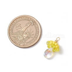 Подвески из стеклянных бусин в виде медуз&nbsp;PALLOY-MZ00706-03