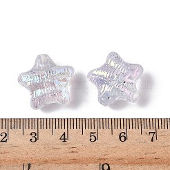 Уф-покрытие прозрачные акриловые бусины&nbsp;OACR-G051-01E