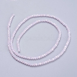 Стеклянные бусины с гальваническим покрытием &nbsp;GLAA-F078-FR21