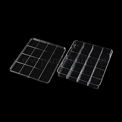 16 решетка из пластиковых контейнеров для бисера с крышкой&nbsp;CON-K002-03C