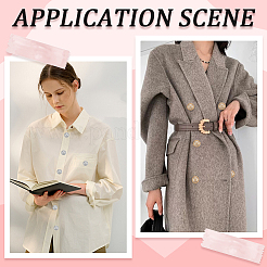 30 шт. 6 стиля литые кнопки&nbsp;DIY-CY0001-19