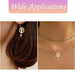 6 шт. 3 стиля латунные подвески с микропаве и кубическим цирконием&nbsp;KK-CJ0002-98