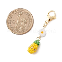 5 шт. стеклянные бисерные украшения в виде фруктов&nbsp;HJEW-MZ00151