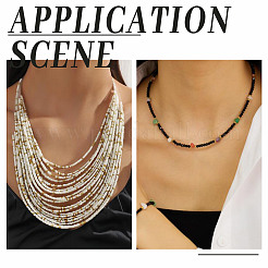 Стеклянные бусины серии «белая и черная»&nbsp;SEED-GO0001-03