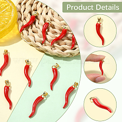 Кулоны с эмалью из латуни&nbsp;KK-SC0006-88