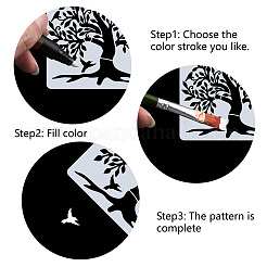 Шаблоны трафаретов для рисования на пластике домашних животных&nbsp;DIY-WH0244-209