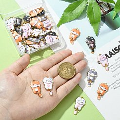 40шт 5 стильные подвески из сплава с принтом&nbsp;FIND-CJ0001-27